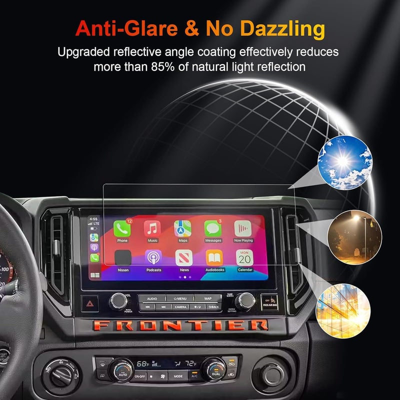 BSTW for Nissan Frontier Screen Protector Matte for 2025 2026 Frontier Pro-4X/Pro-X/SL/SV 12.3" Display for Nissan Frontier Truck Accessories Anti Glare Tempered Glass Film (Frontier 12.3-In Matte) - Image 4